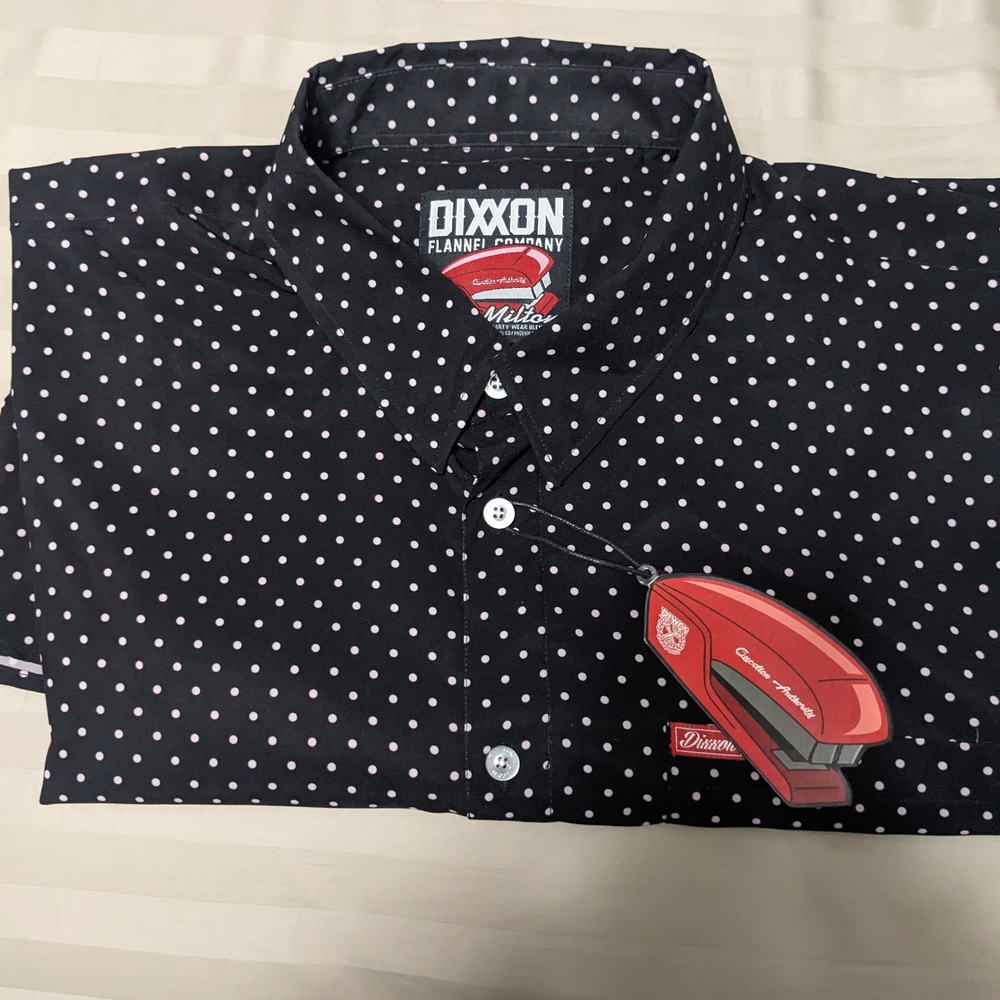 Dixxon Black Polka Dot Men's Shirt